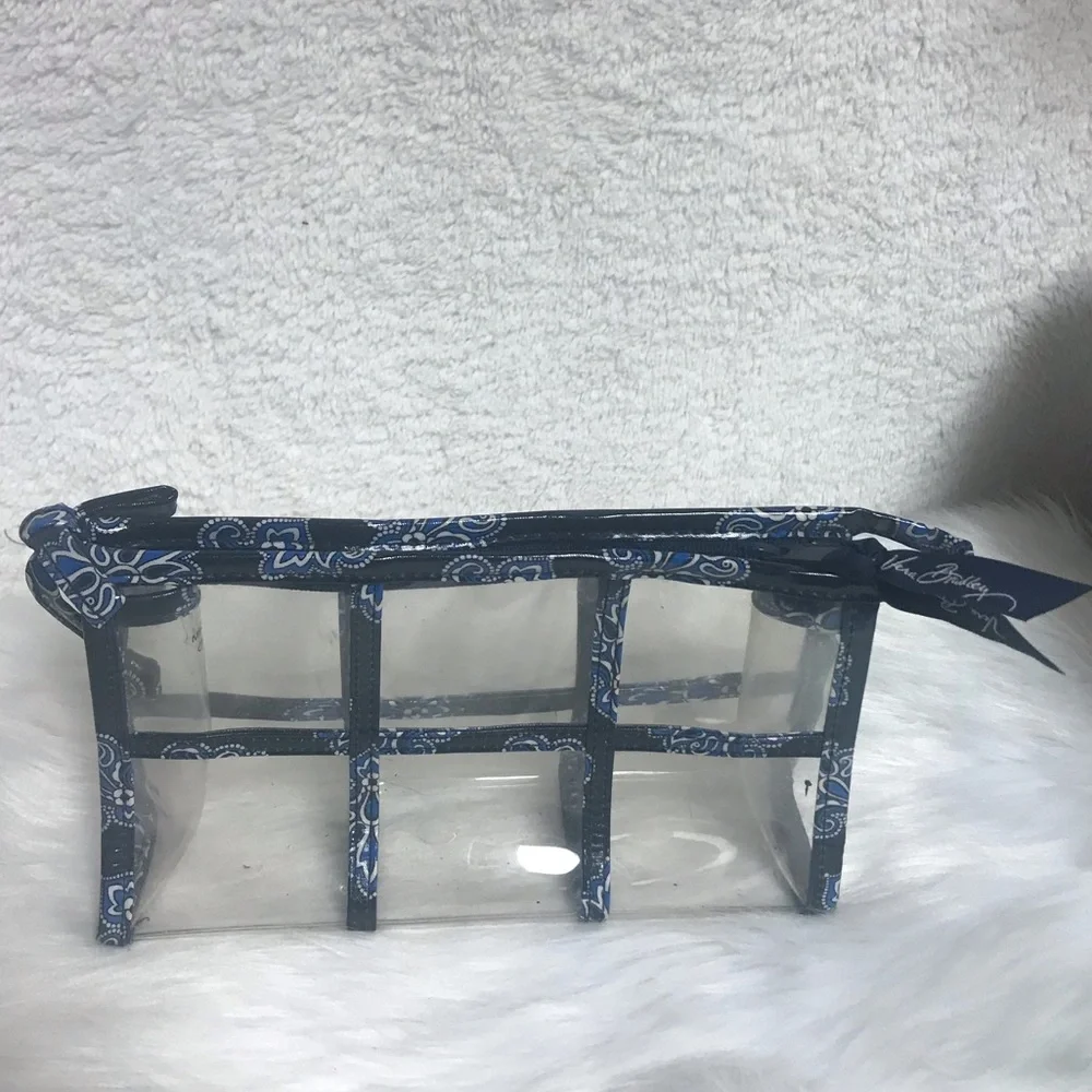 Vera Bradley cosmetics clear pouch - Picture 1 of 4
